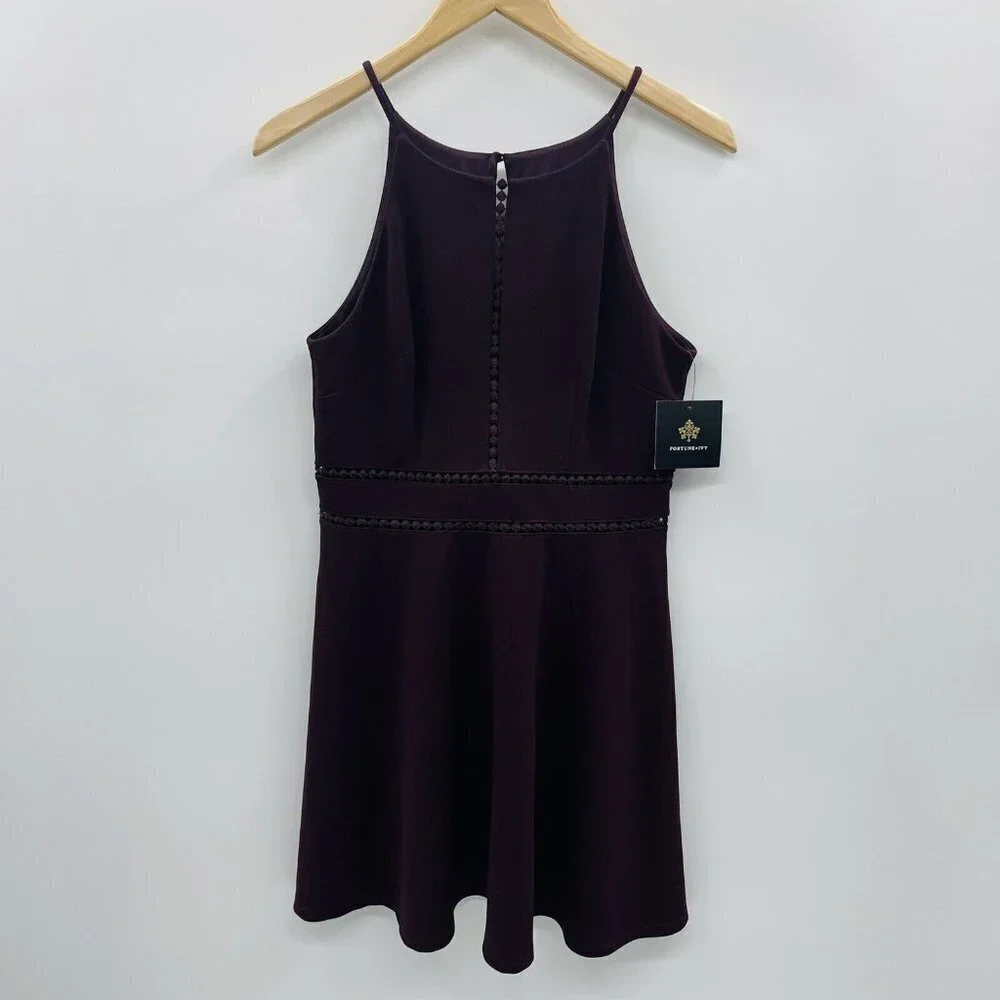Fortune + Ivy Stitch Fix‎ Womens Size 6 Croft Open Crochet Scuba Crepe Dress